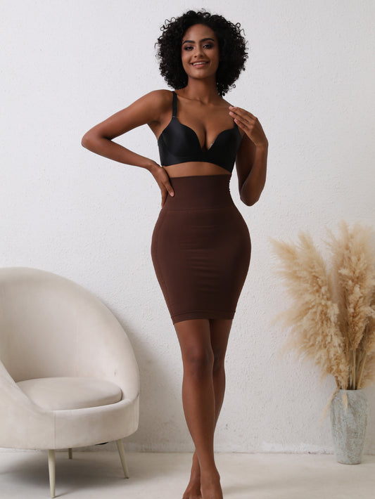 High-waisted shapewear skirt