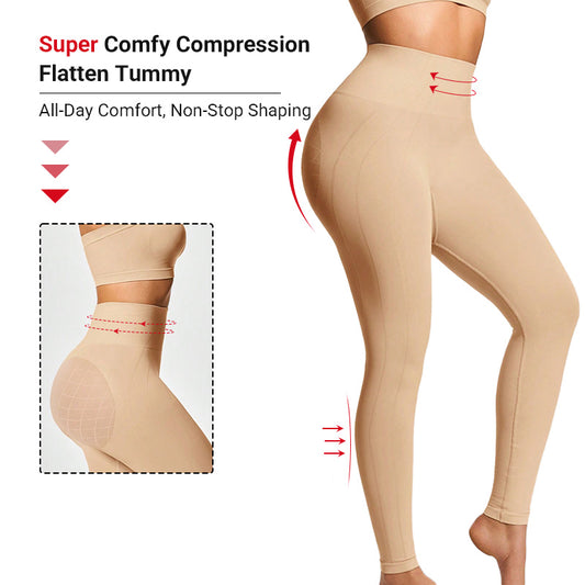 VVL Women's Yoga Leggings High-Waist Seamless Regular-Length Pants Comfortable Casual Sportswear Basic Style for Everyday Wear